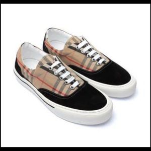 Burberry mens check sneakers